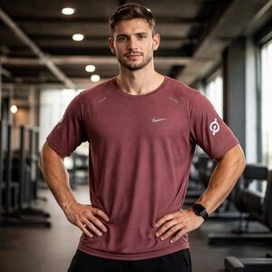 Nike dry-fit men’s short sleeve running shirt peloton XXL workout gym